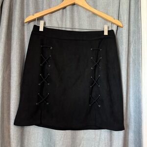 Black MiniSkirt with Ties